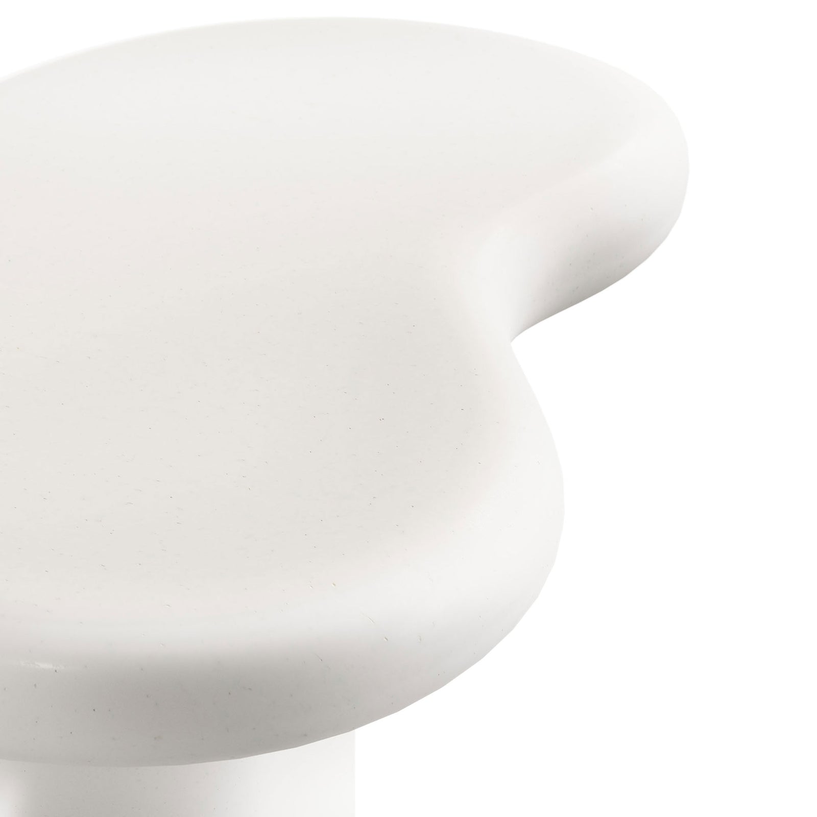 Smooth matte white concrete finish with subtle speckling for a refined, modern look || EEI-7535-WHI || swatch_studio