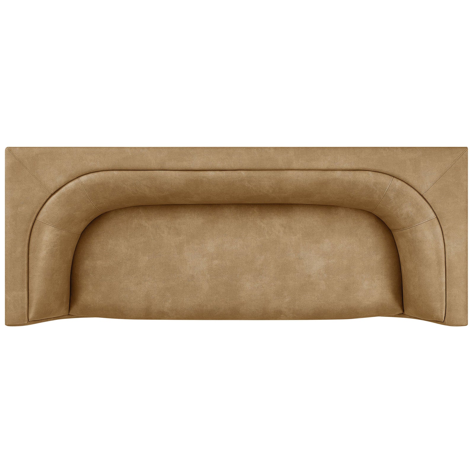 Generous bench seat and wraparound back offer spacious lounging on this streamlined sofa || EEI-7567-TST || top_studio