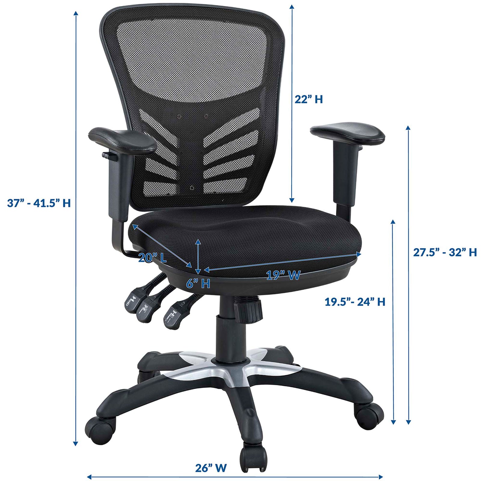 Arlo Mesh Office Chair Black