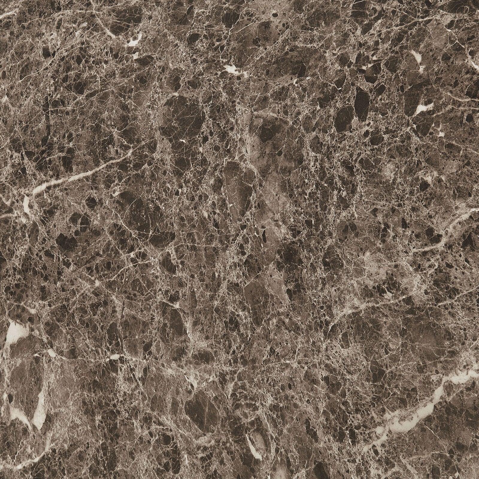 Faux marble tabletop finish with layered brown tones and intricate emperador-style veining || EEI-7624-EMP || swatch_studio
