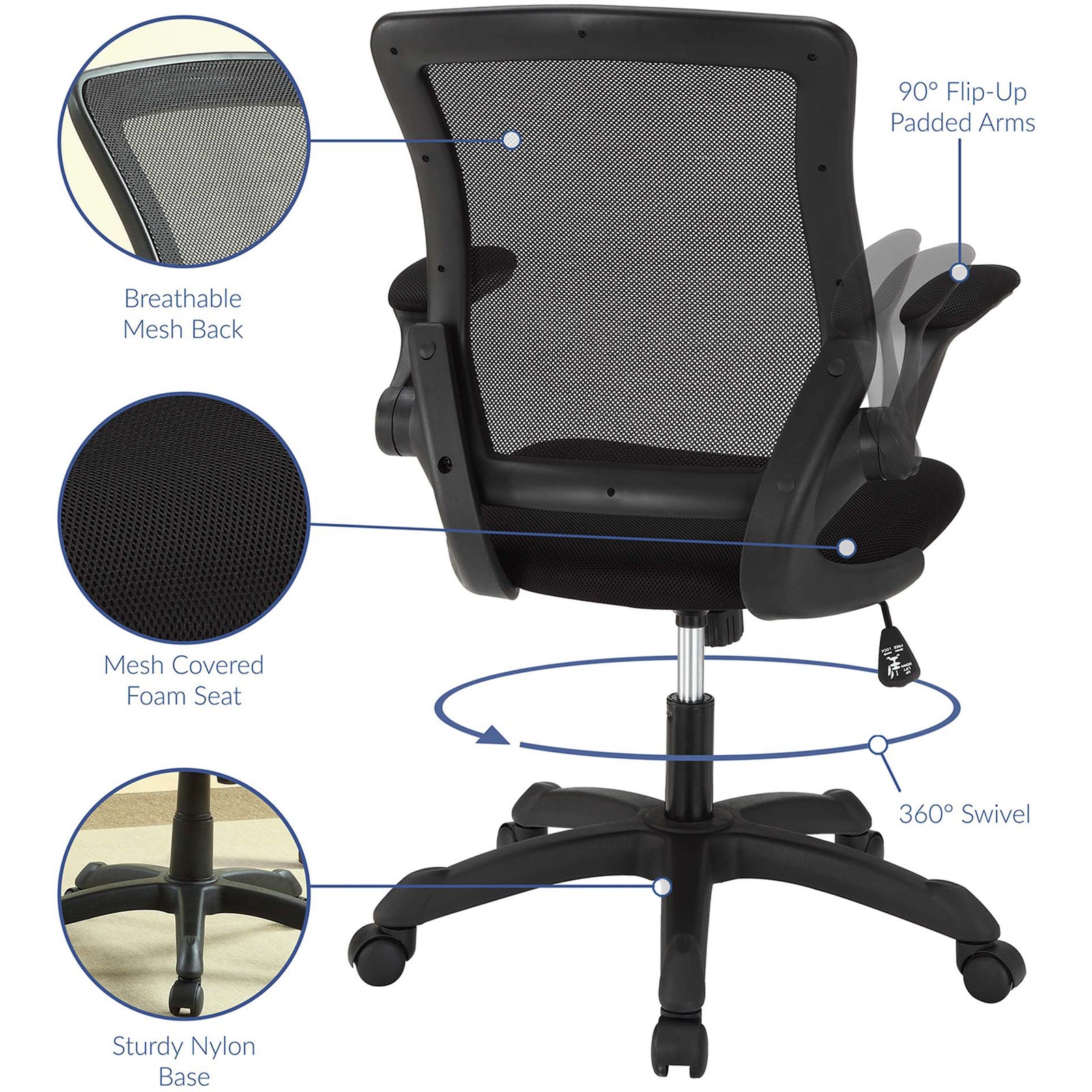 Verden Mesh Office Chair Black