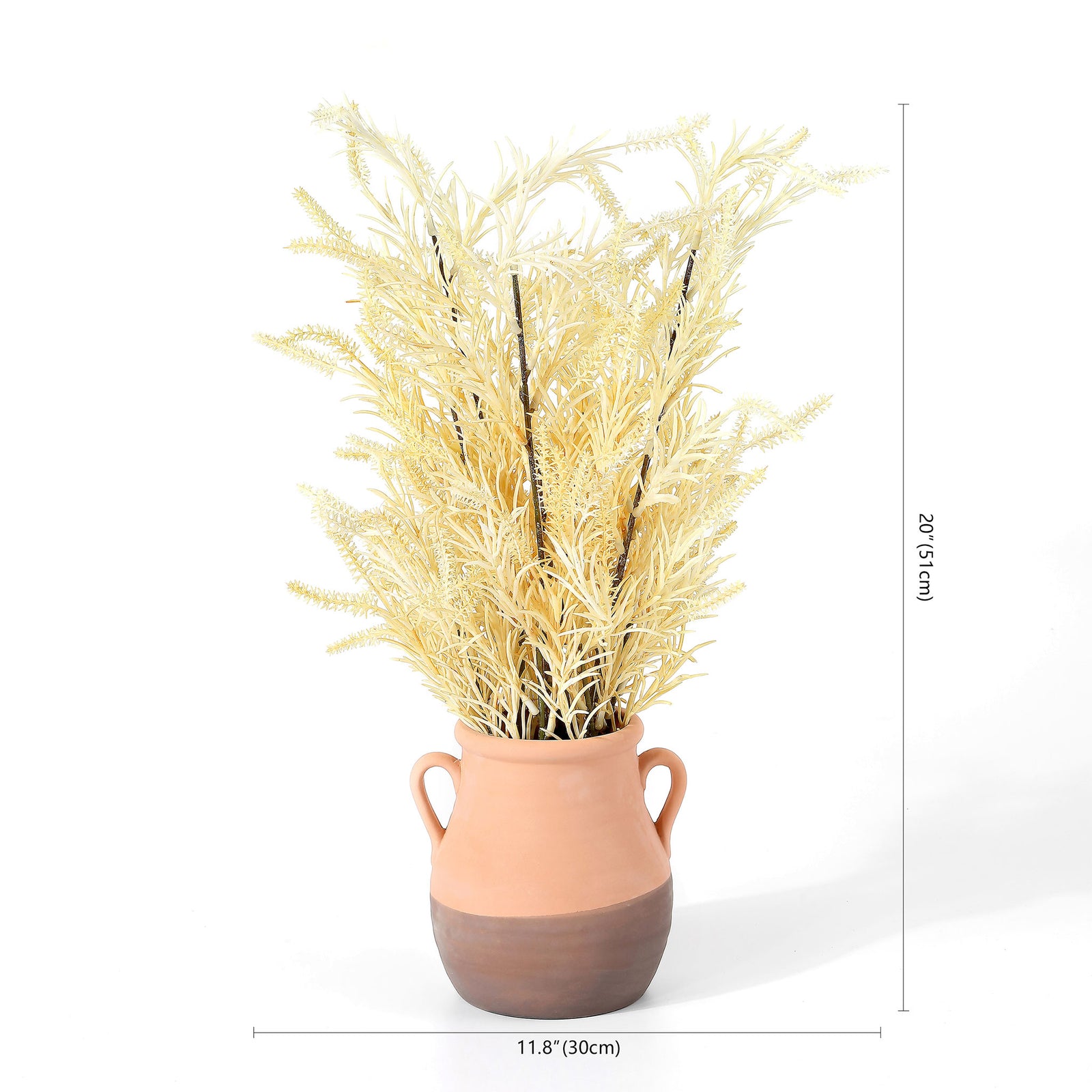 A wheat-inspired arrangement stands just over 20 inches tall. || FXP1020A || dimension_studio