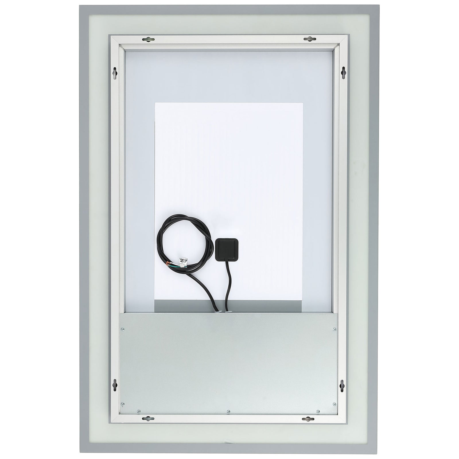 Silver aluminum housing features multiple mounting points and an integrated power lead || LMR1000A || back_studio