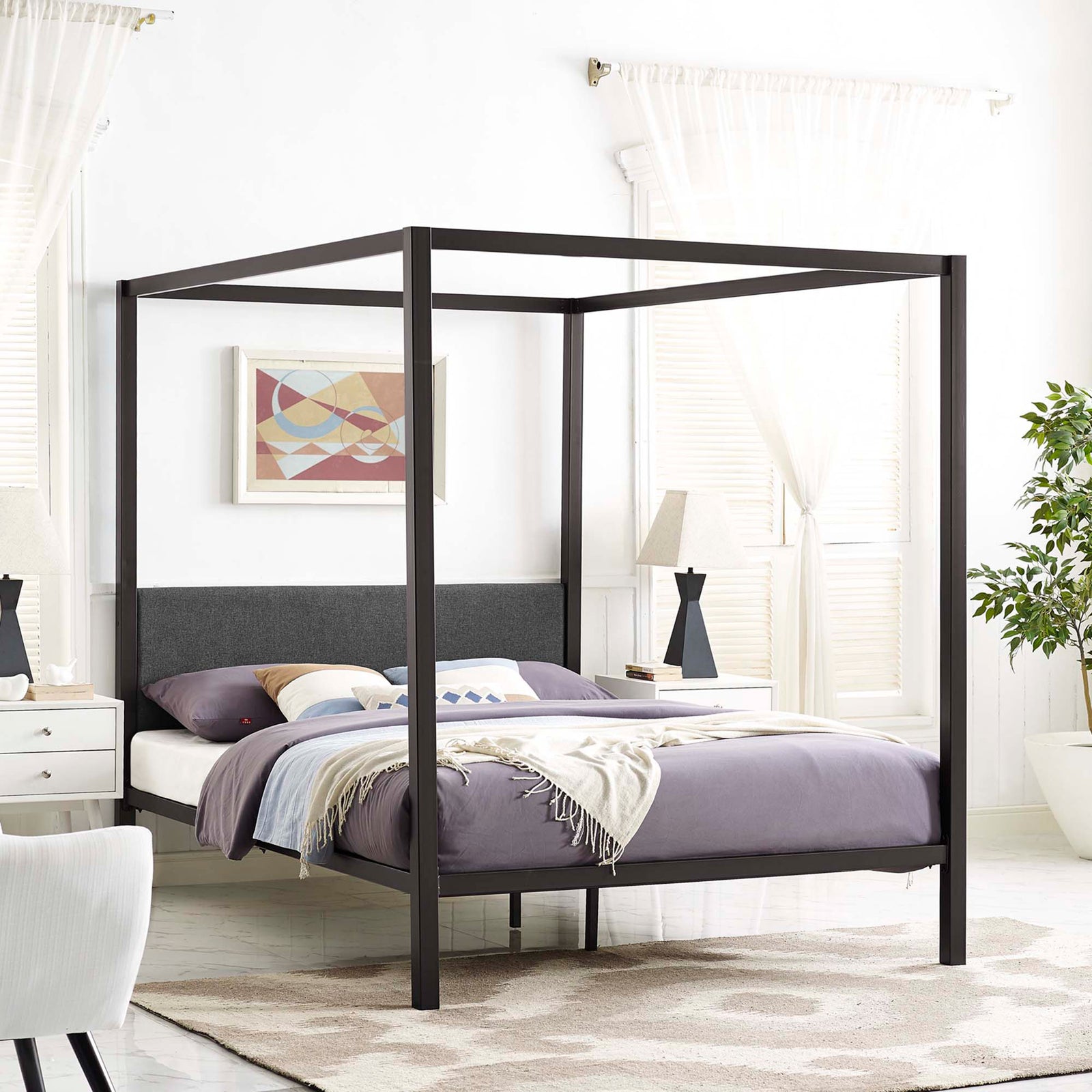 Richard Bed Frame Brown/Gray