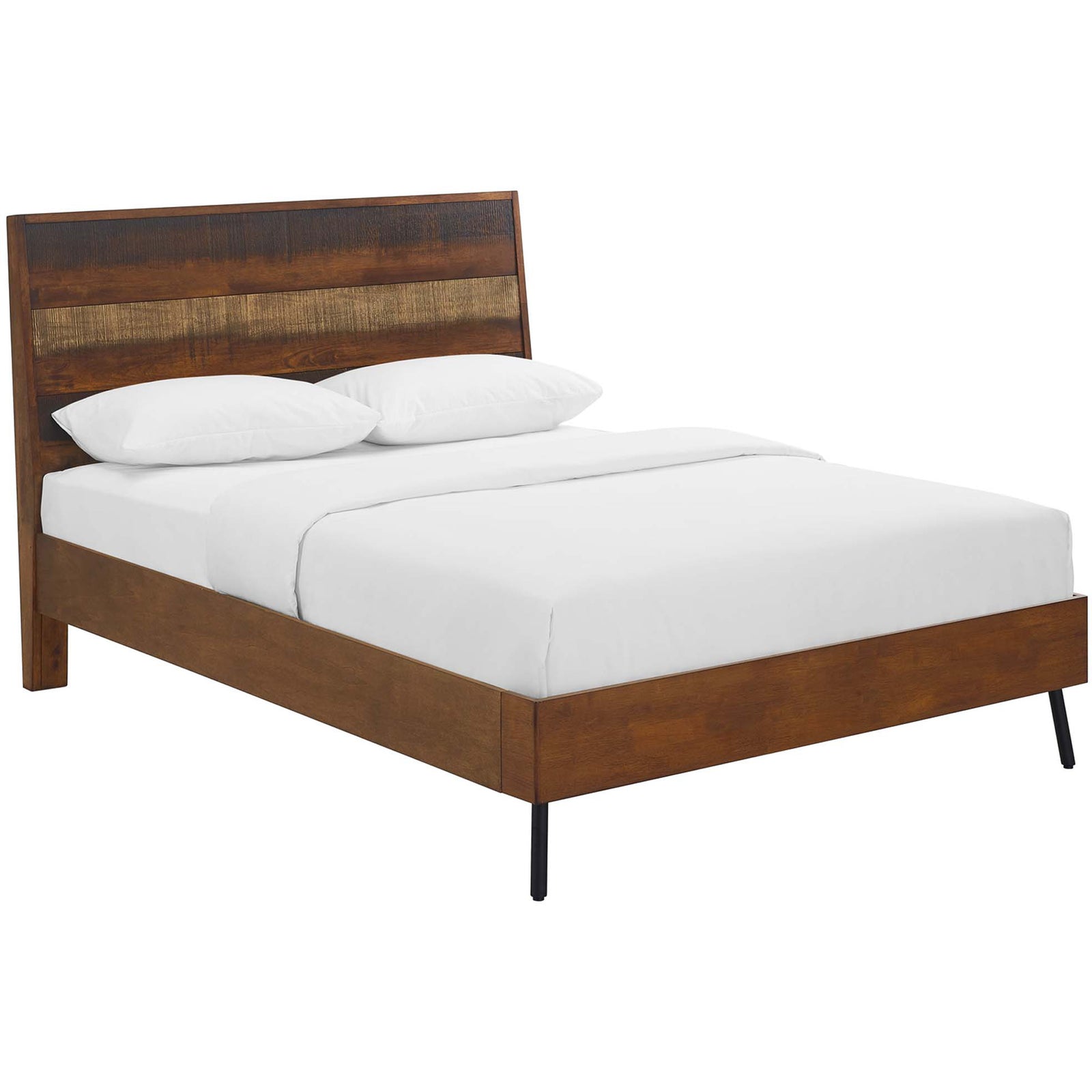 Alamosa Rustic Wood Bed Walnut