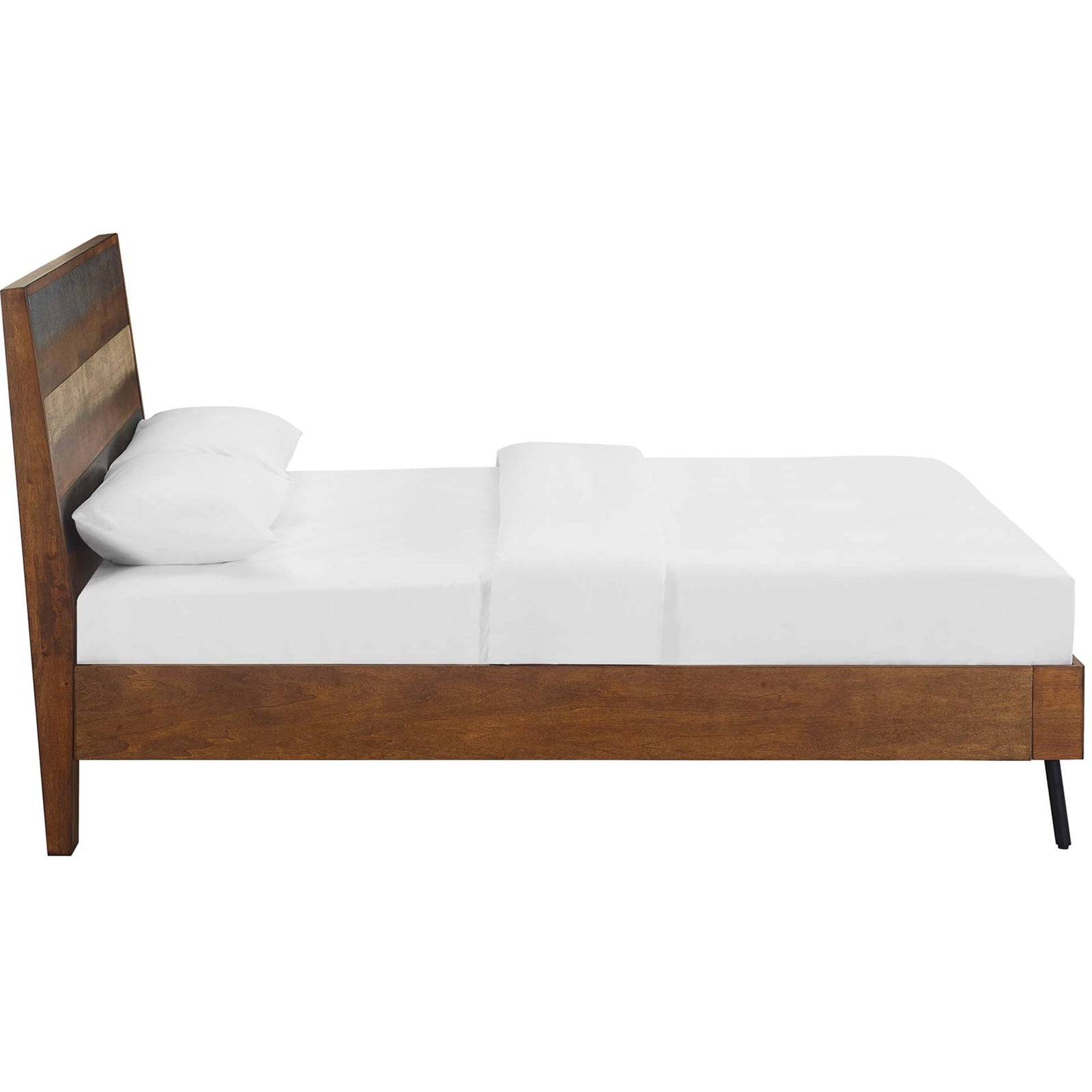 Alamosa Rustic Wood Bed Walnut