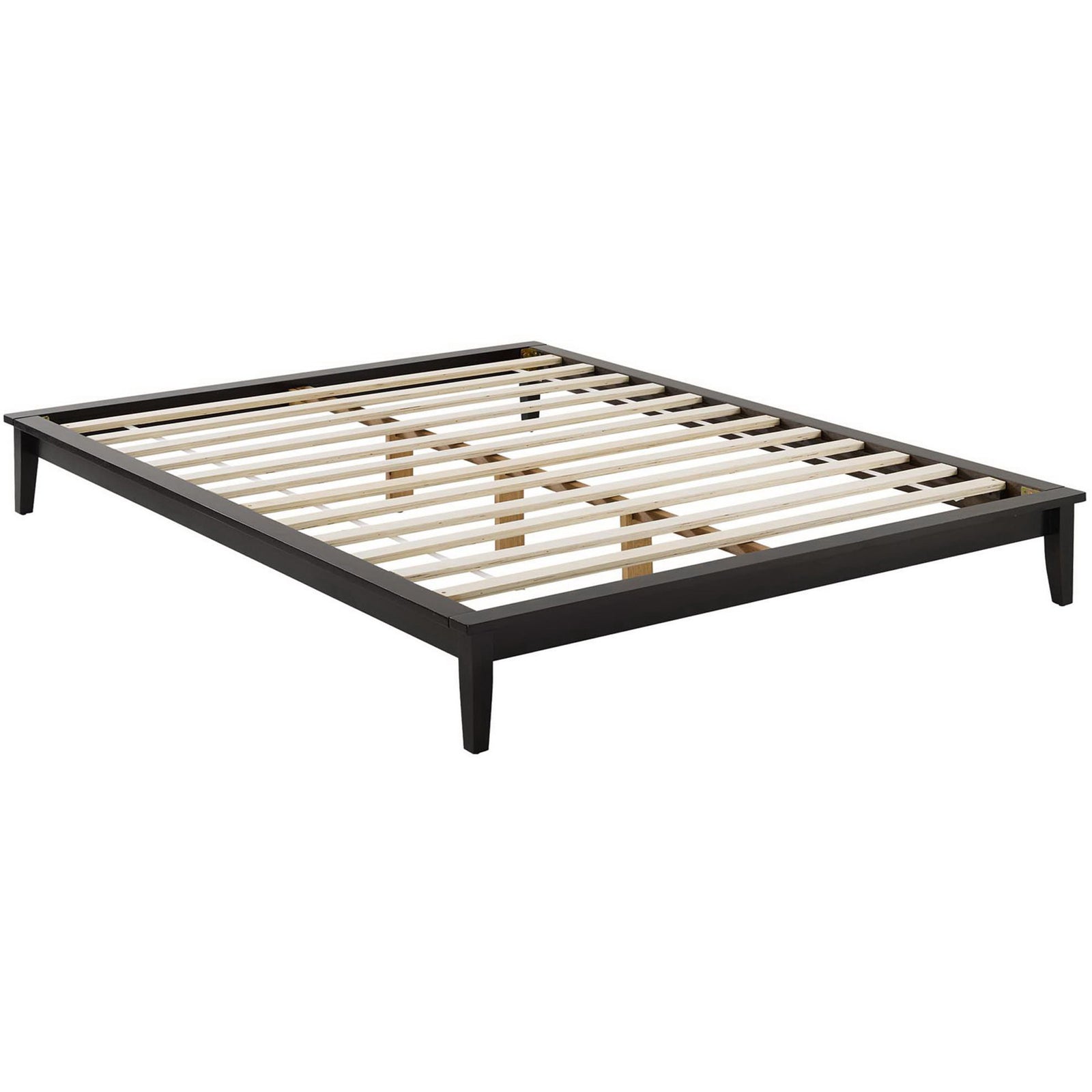 Lennon Wood Platform Bed Frame Cappuccino