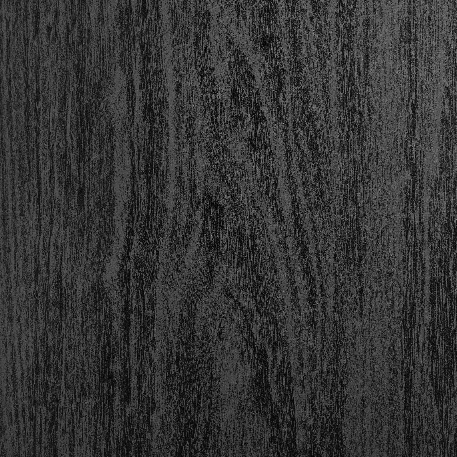 Dark black wood grain laminate surface showing subtle natural-looking texture and variation || MOD-7161-BLK || swatch_studio