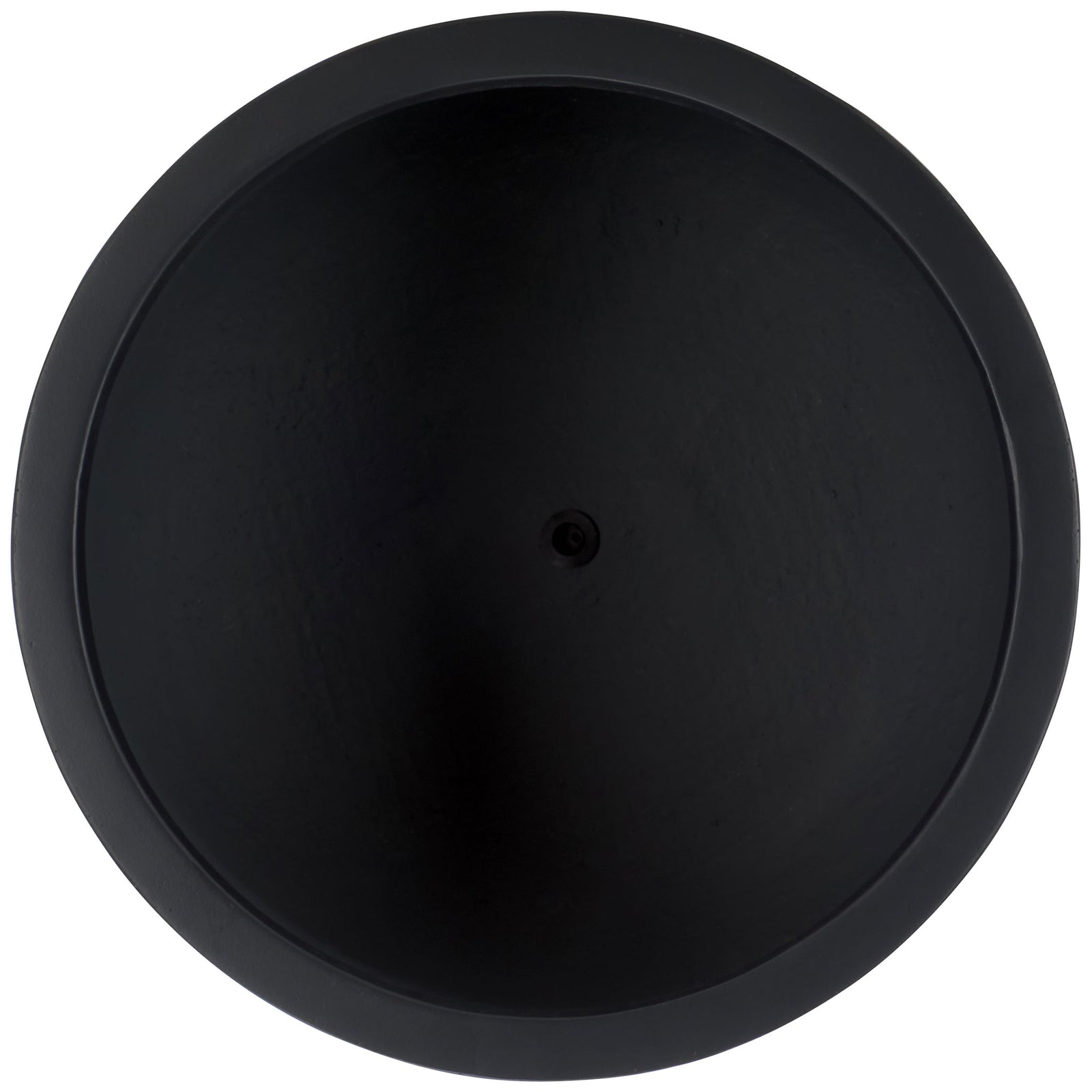 A wide black rim encircles a dark, spacious interior with a small drainage opening || PAT1530A-SET2 || top_partial_studio
