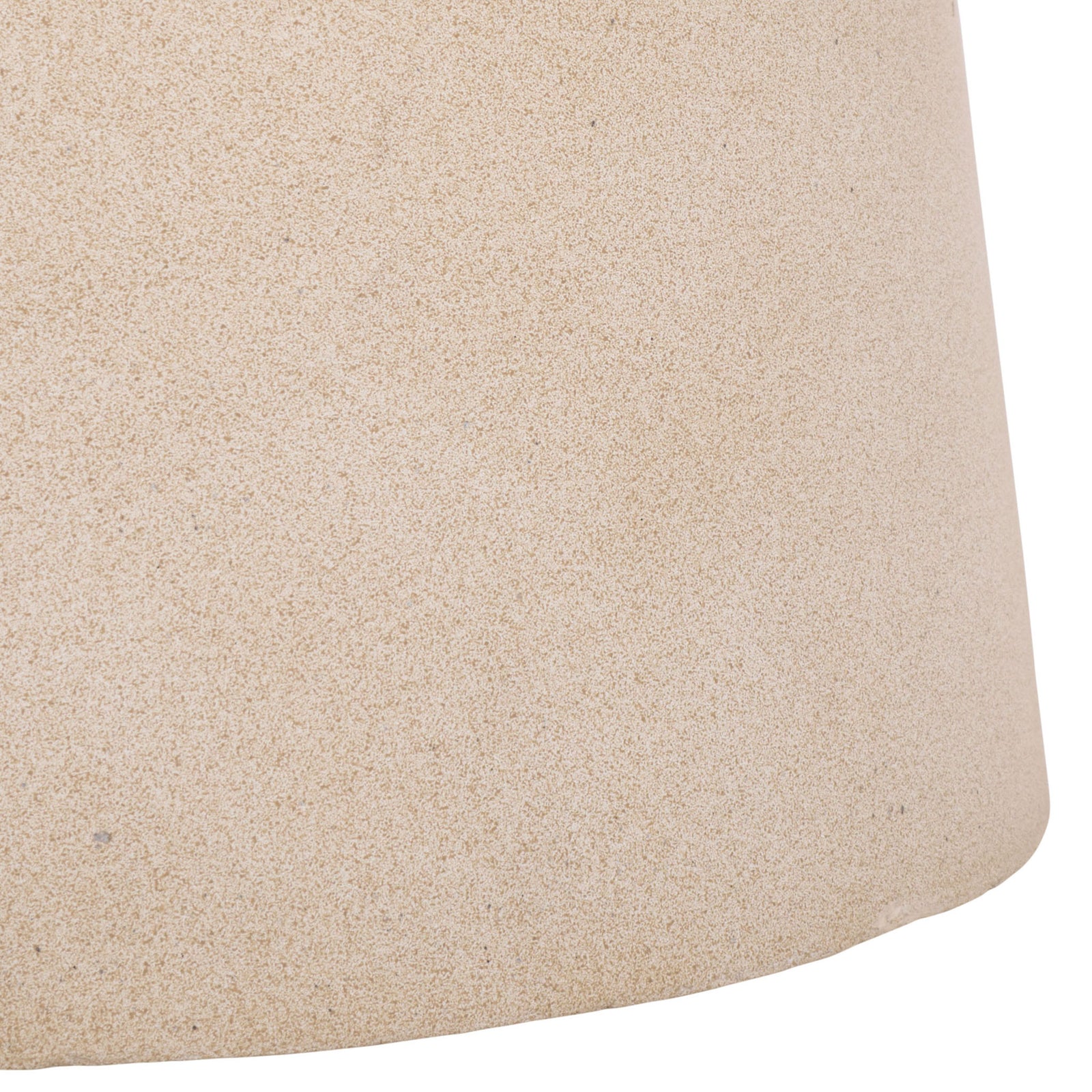 A tapered pedestal supports the planter with a softly speckled beige finish || PAT1545B || leg_studio
