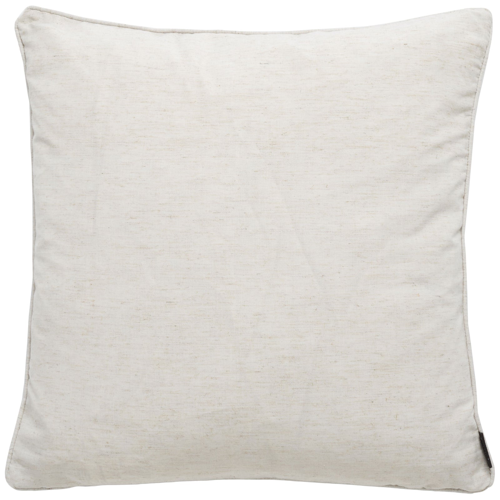 Solid ivory linen-cotton fabric gives this square pillow a versatile reverse || PIL162A-2222-SET2 || back_studio