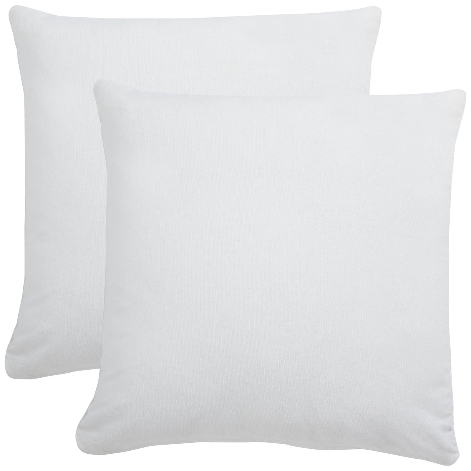 White cotton backs give the ivory pillow pair a clean, understated finish || PLS503A-1818-SET2 || back_multi_studio