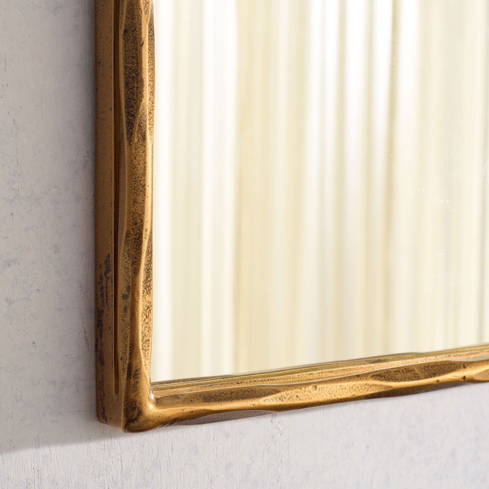 Tristan Rectangle Mirror Brass