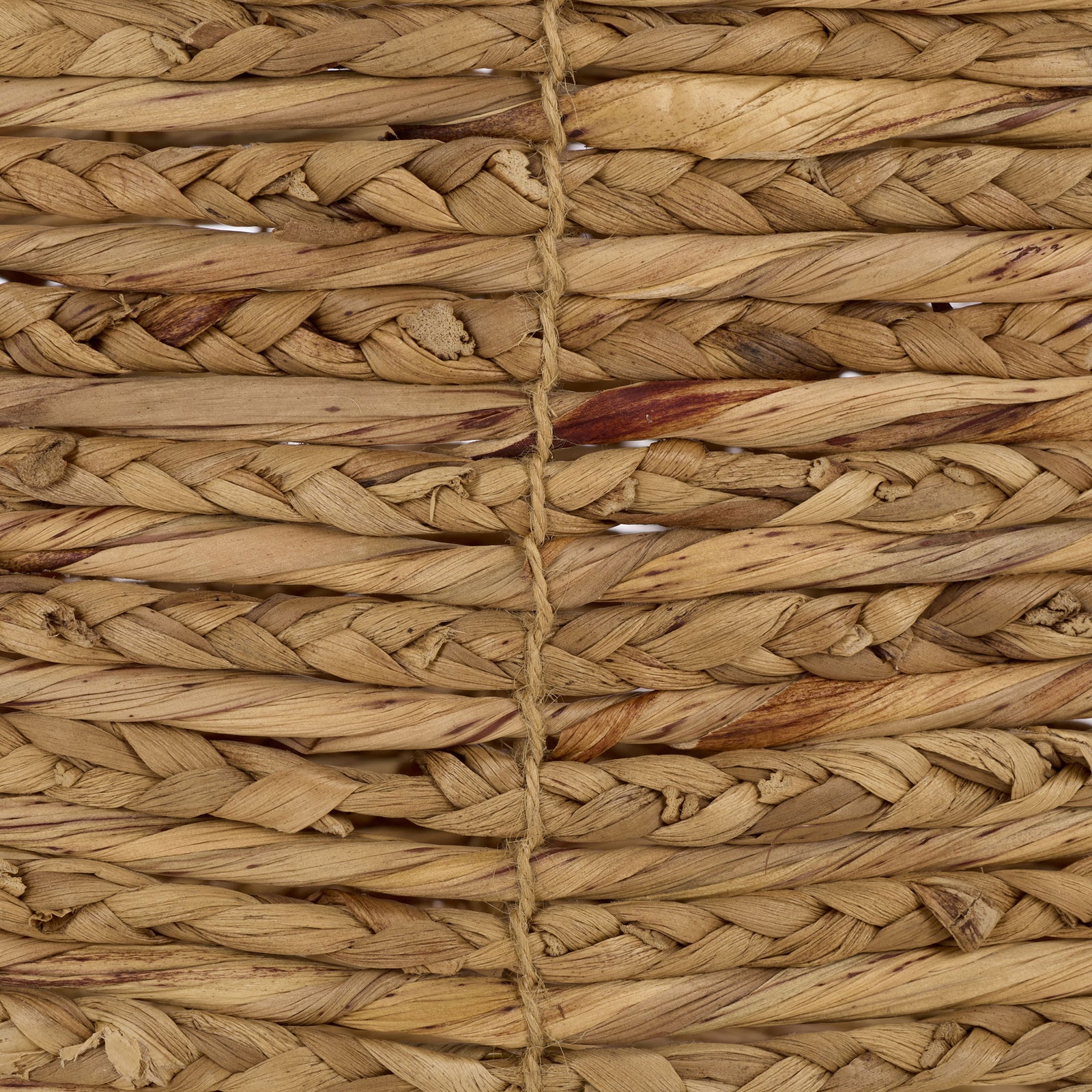 Natural water hyacinth fibers interlace in warm tan tones with rich variations in texture. || STG1832A-SET2 || swatch_studio