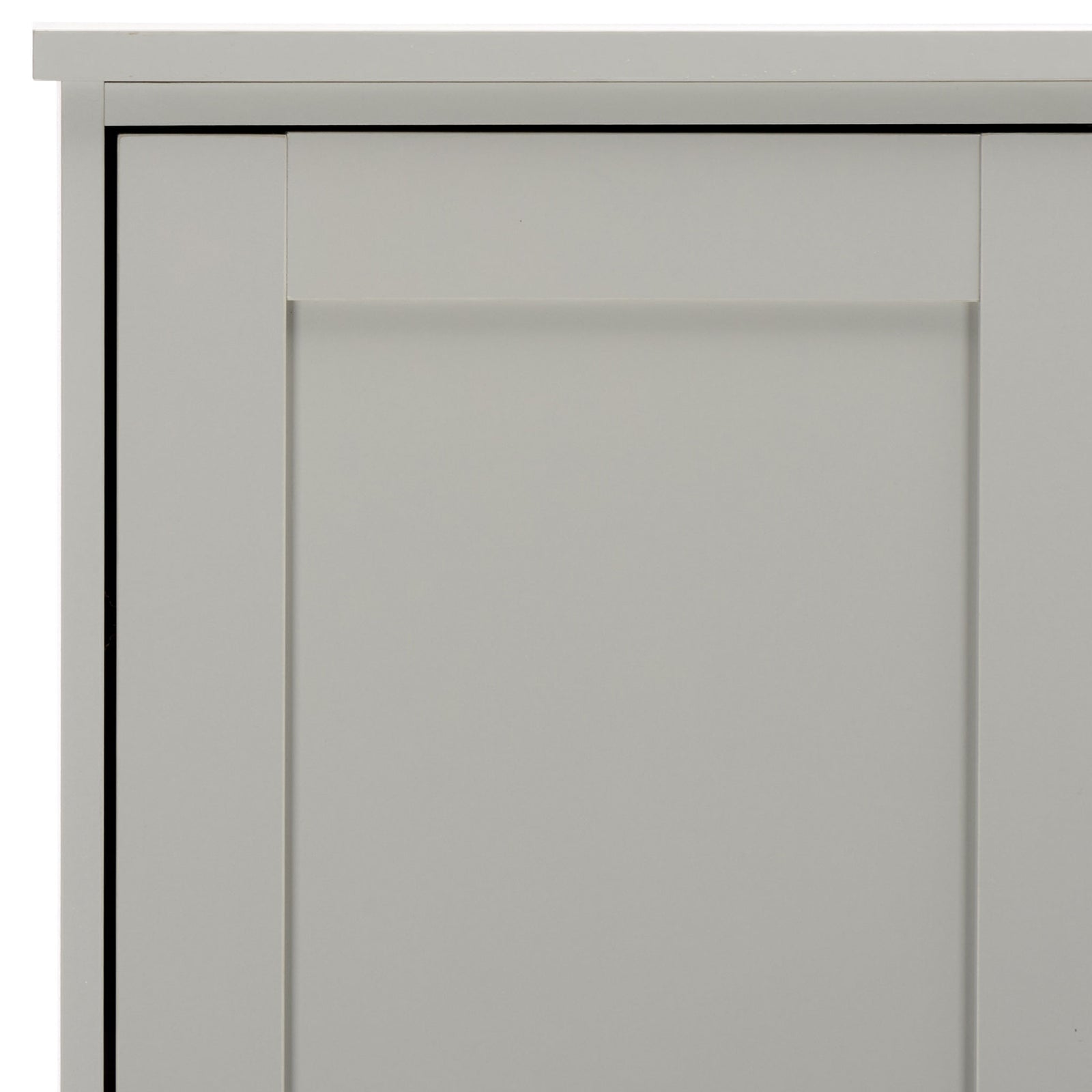 A slim top caps the light gray recessed panels with crisp, understated lines. || STG3102A-2BX || detail_studio