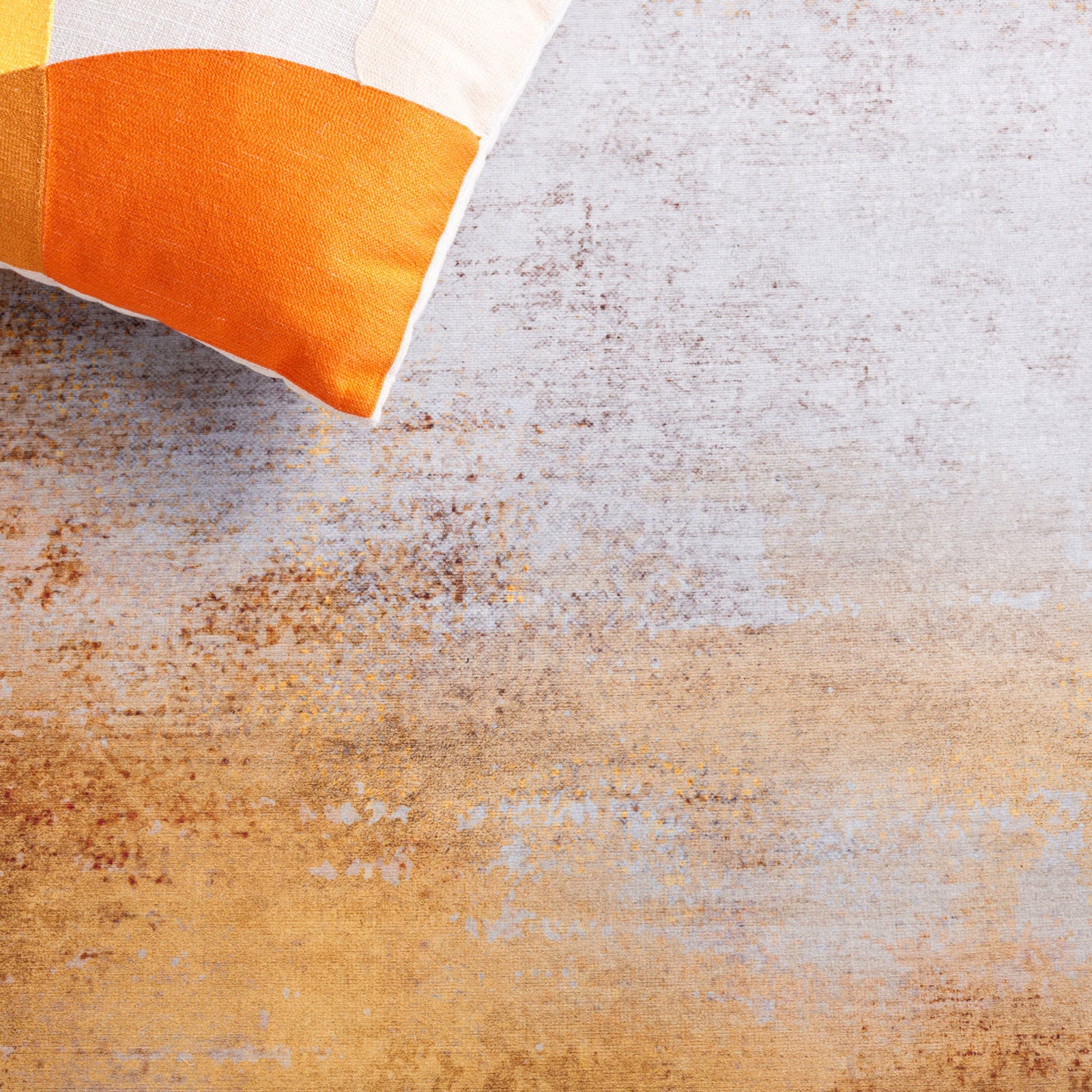 Rich abstract gray and rust pattern with a warm, sunlit glow || TAC813F-5 || detail_room