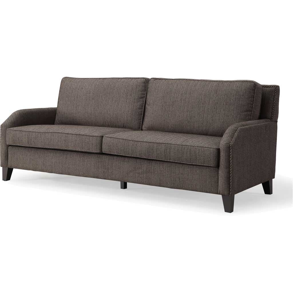 Halluin Gray Linen Sofa
