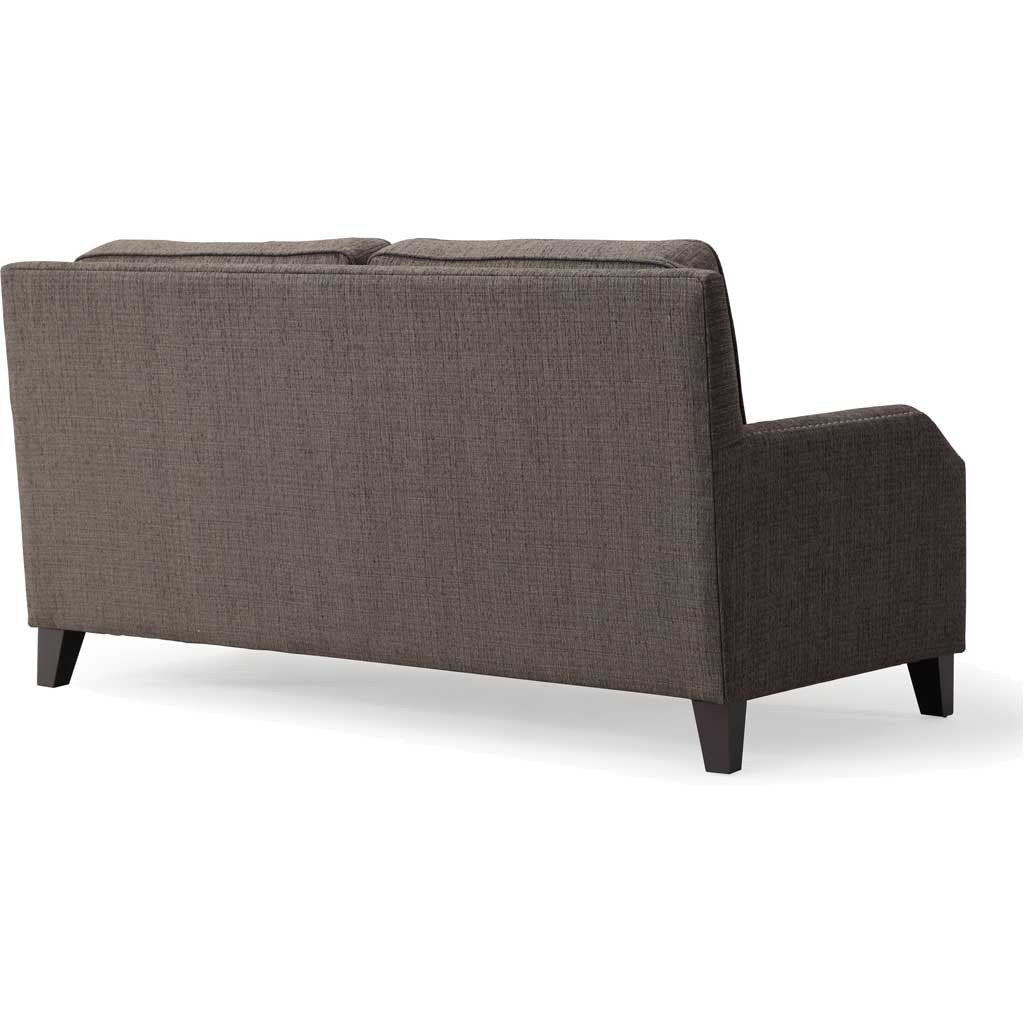 Halluin Gray Linen Loveseat