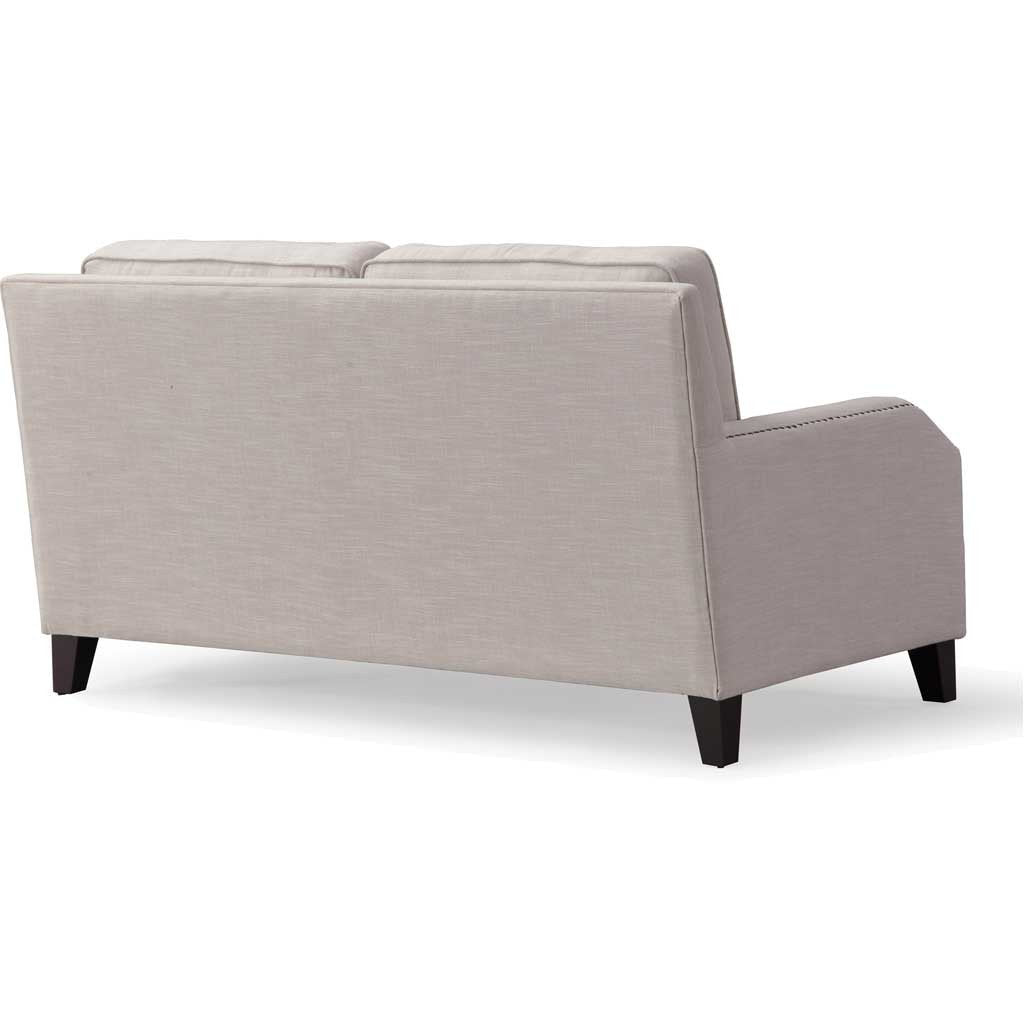Halluin Beige Linen Loveseat