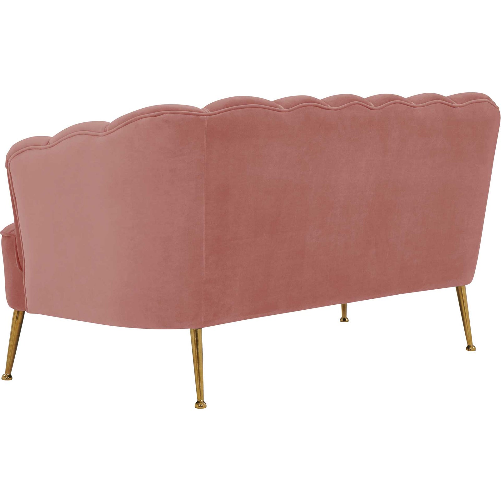 Dalton Velvet Loveseat Blush