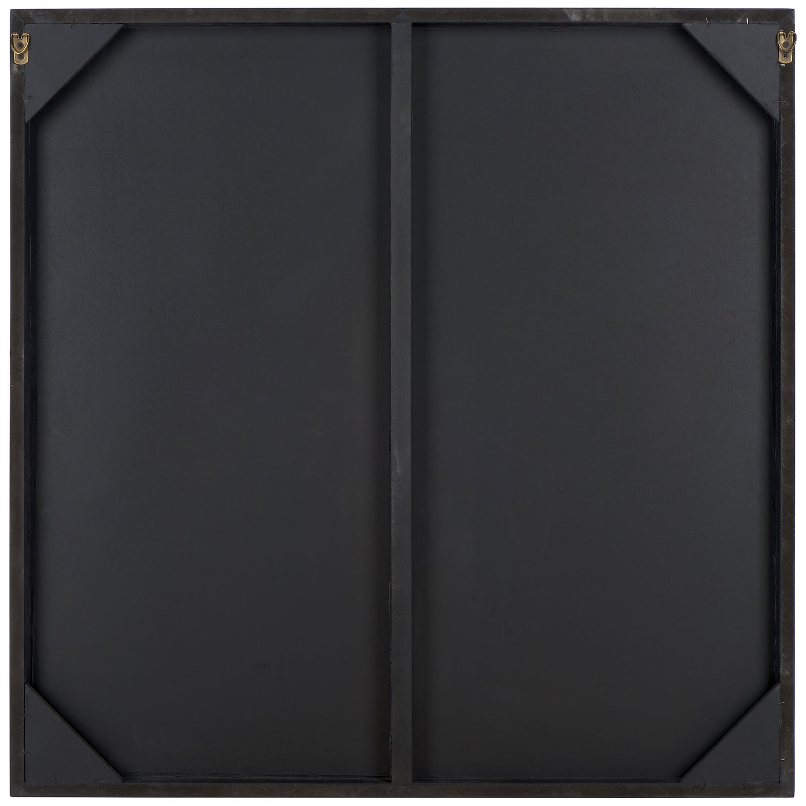 A sturdy black backing with two hanging hooks makes this sculptural wall art easy to display. || WDC5023A || back_studio
