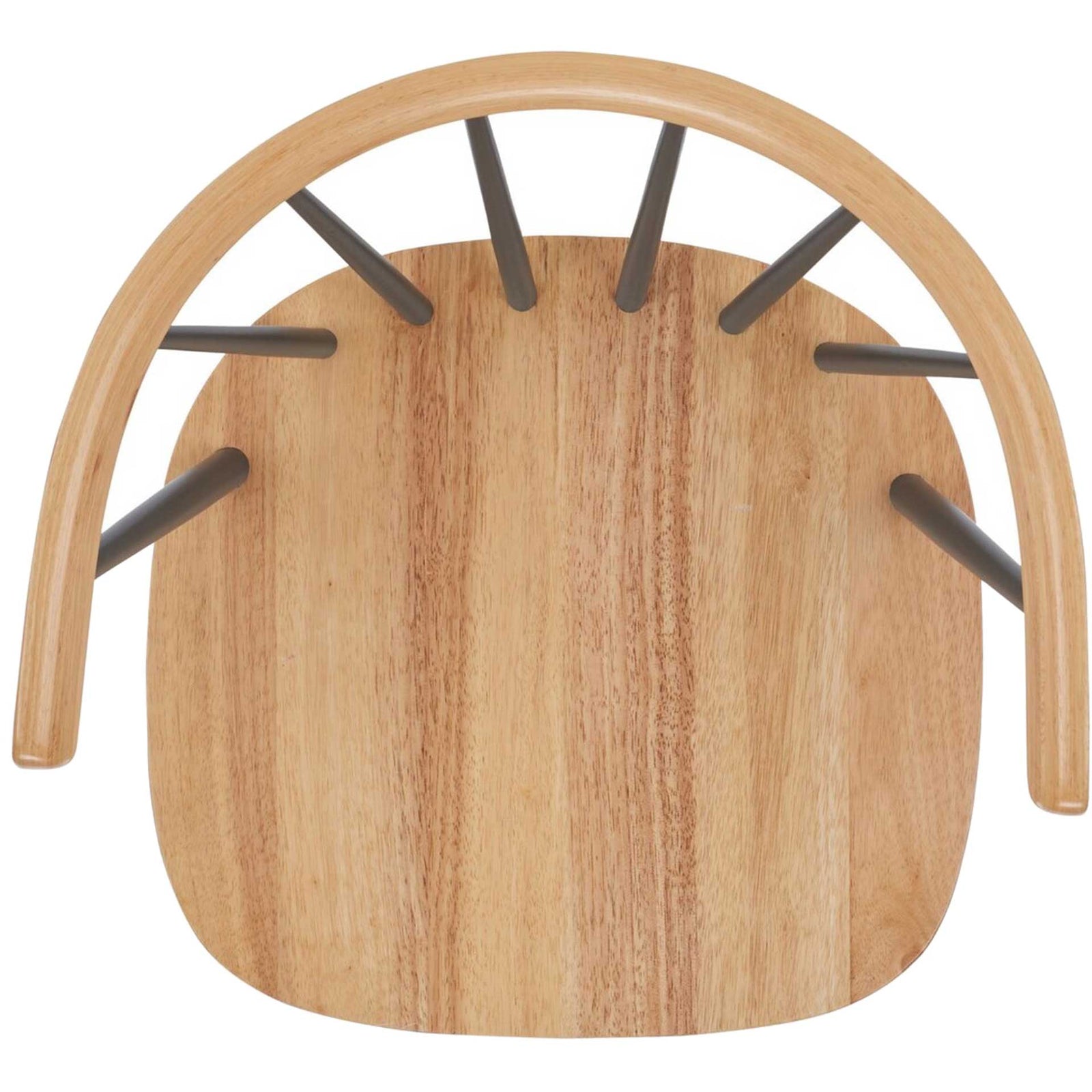 Blair Curved Spindle Side Chair Natural/Gray (Set of 2)