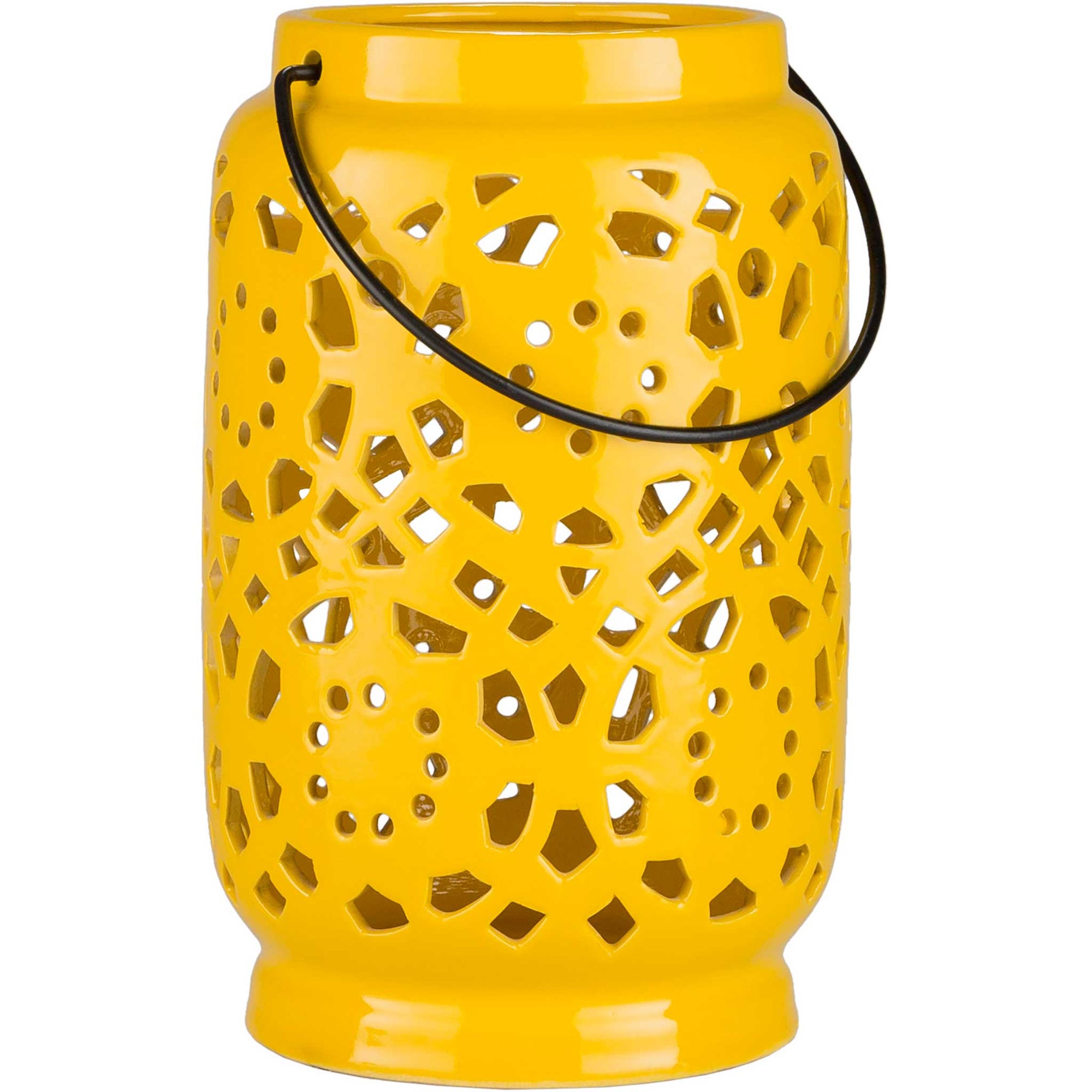 Avery Ceramic Lantern Mustard