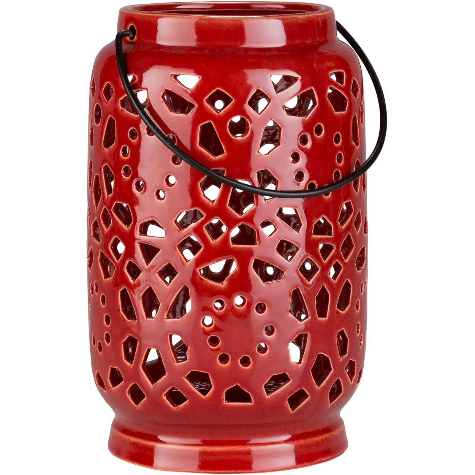 Avery Ceramic Lantern Terracotta