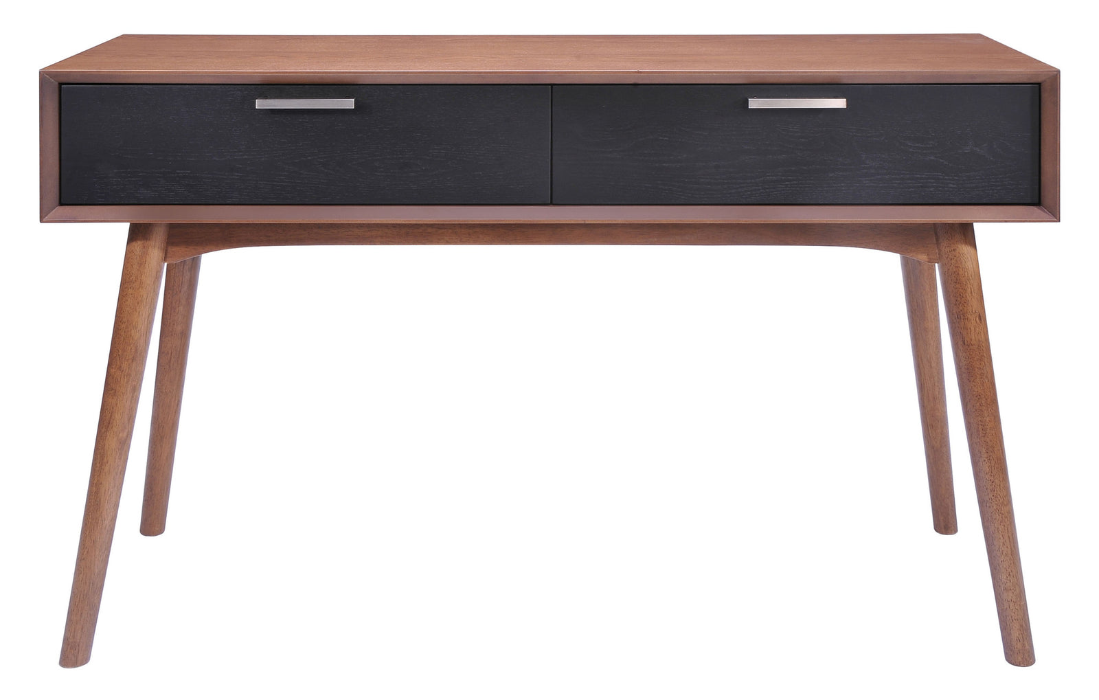 Liberty Bay Console Table Walnut & Black
