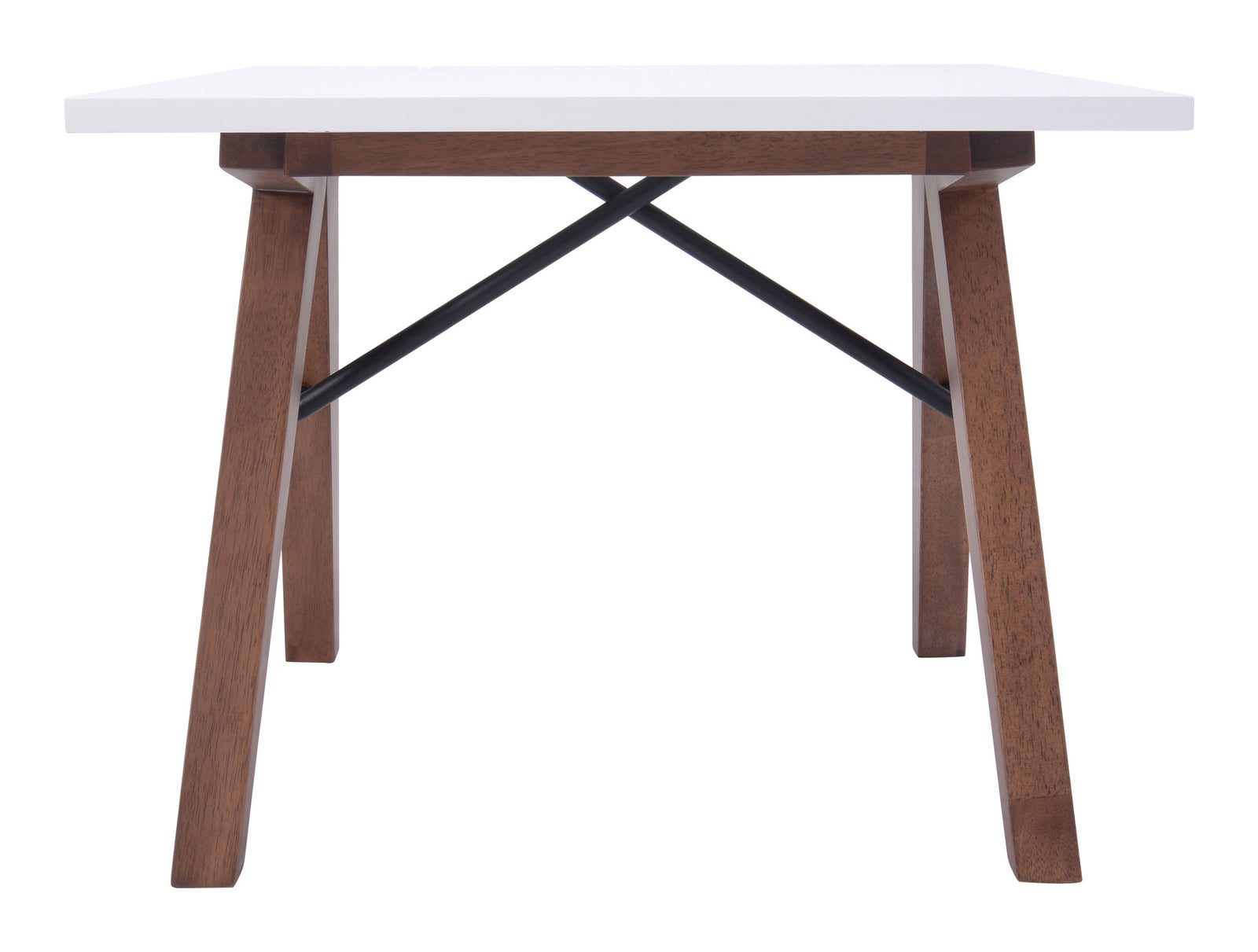 Spirit Side Table Walnut & White