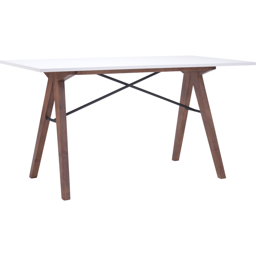 Spirit Desk Walnut & White
