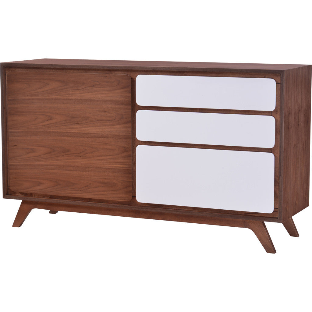 Faith Buffet Walnut & White
