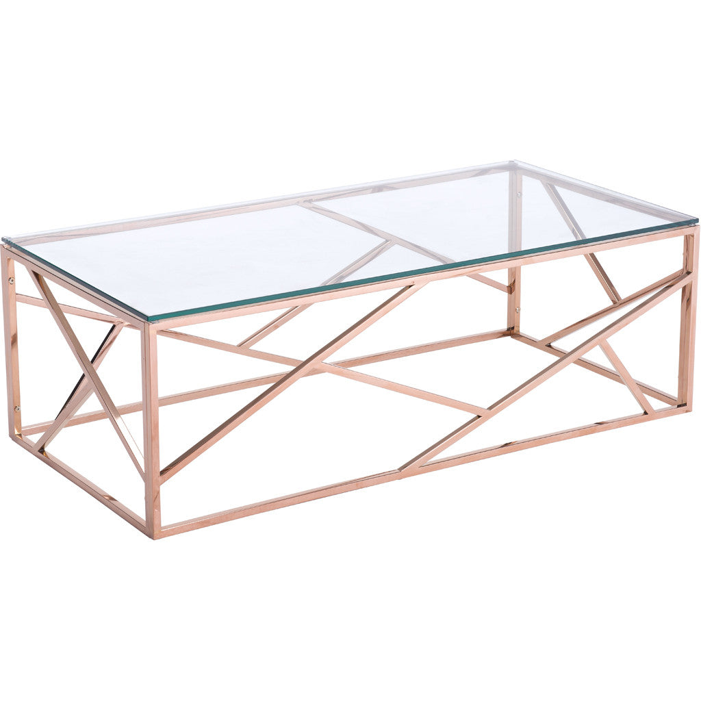 Candor Coffee Table Rose Gold