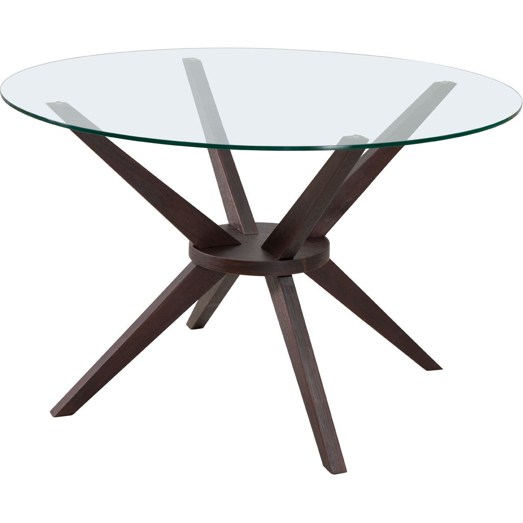 Courage Dining Table Dark Walnut