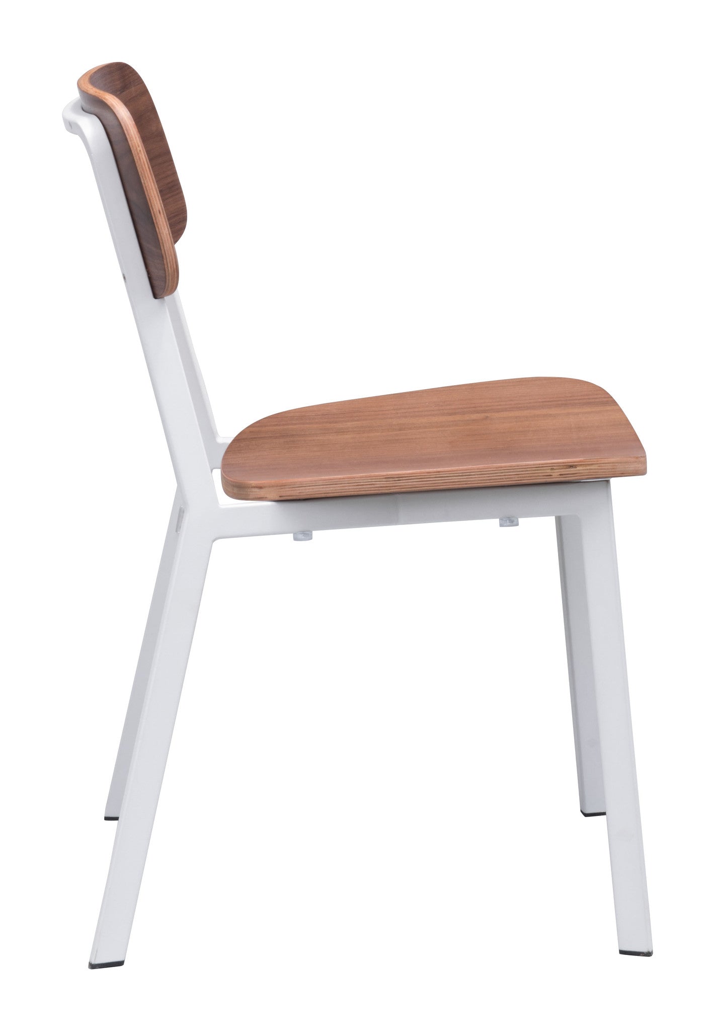 Clarity Dining Chair White & Walnut (Set of 4)
