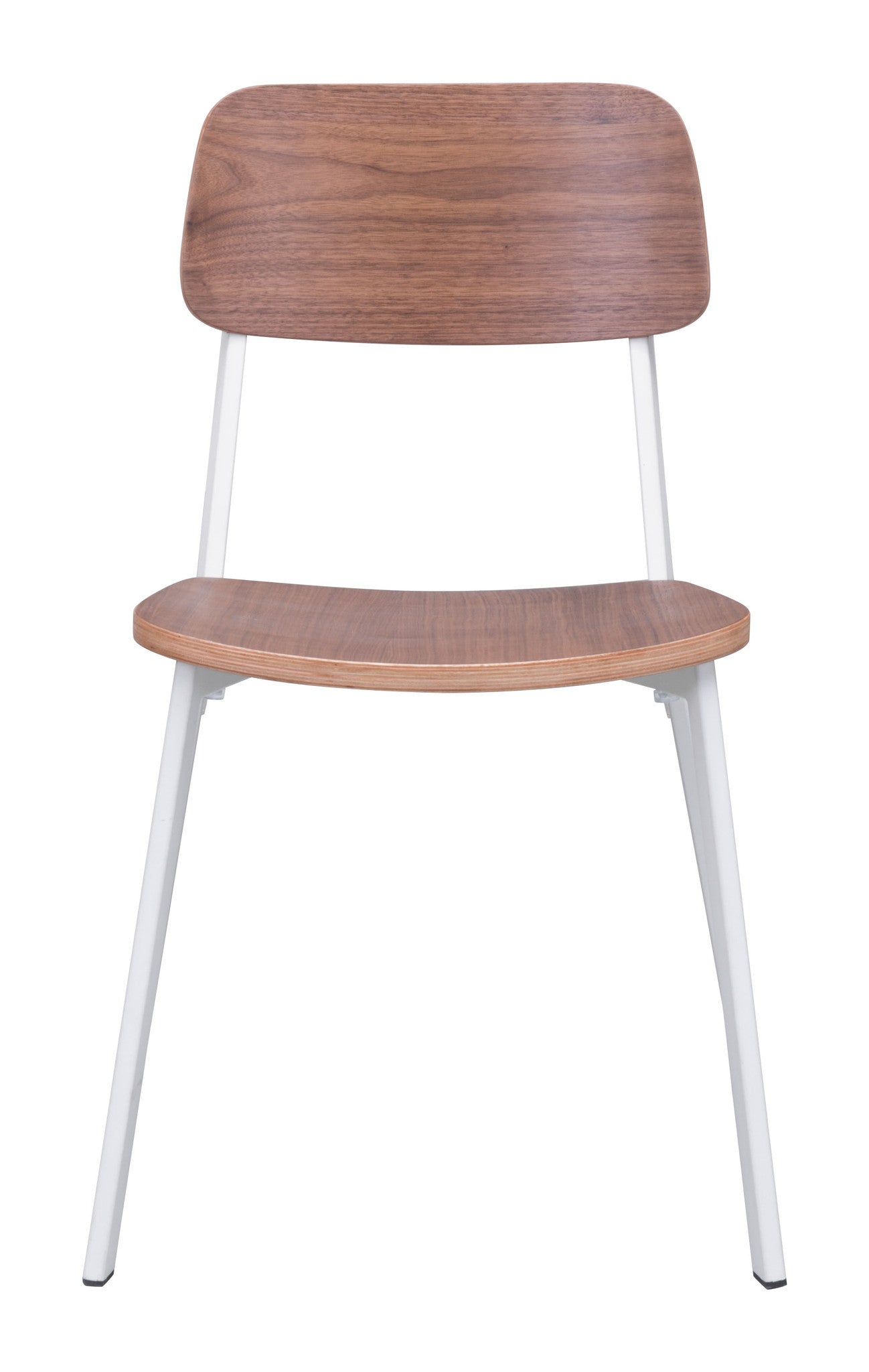 Clarity Dining Chair White & Walnut (Set of 4)