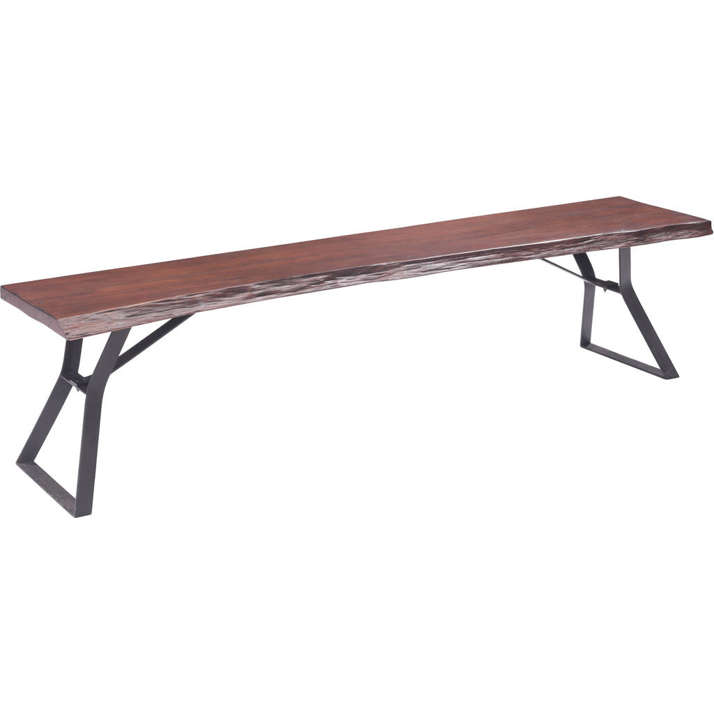 Oristano Bench Distressed Cherry Oak