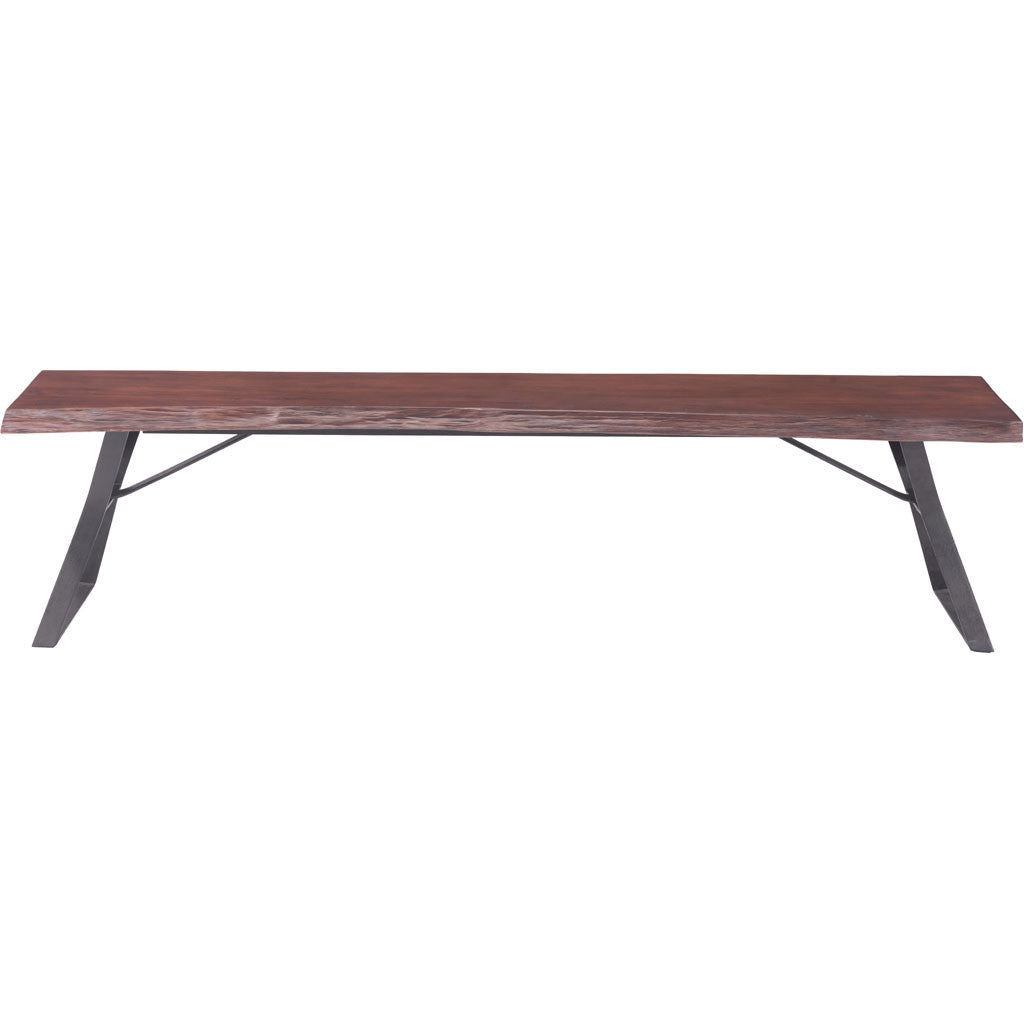 Oristano Bench Distressed Cherry Oak