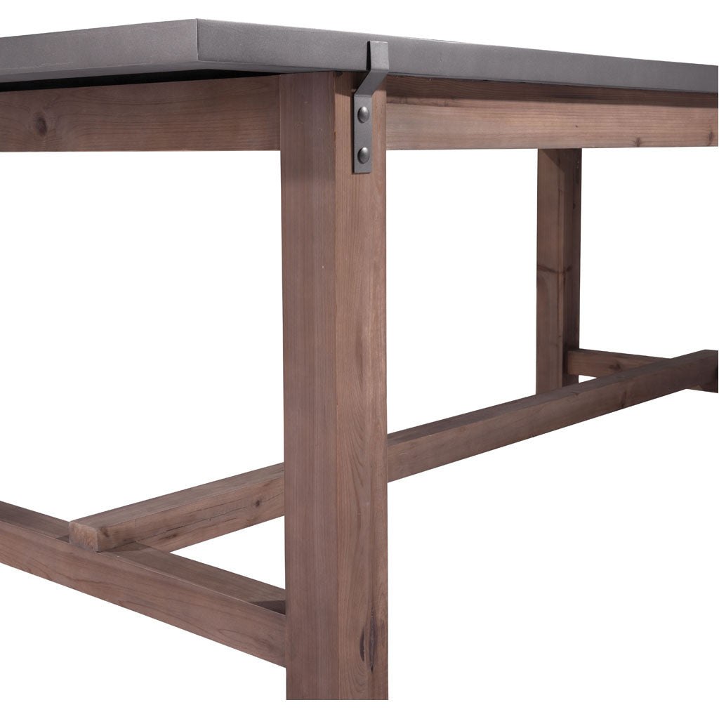 Goran Dining Table Gray & Distressed Fir