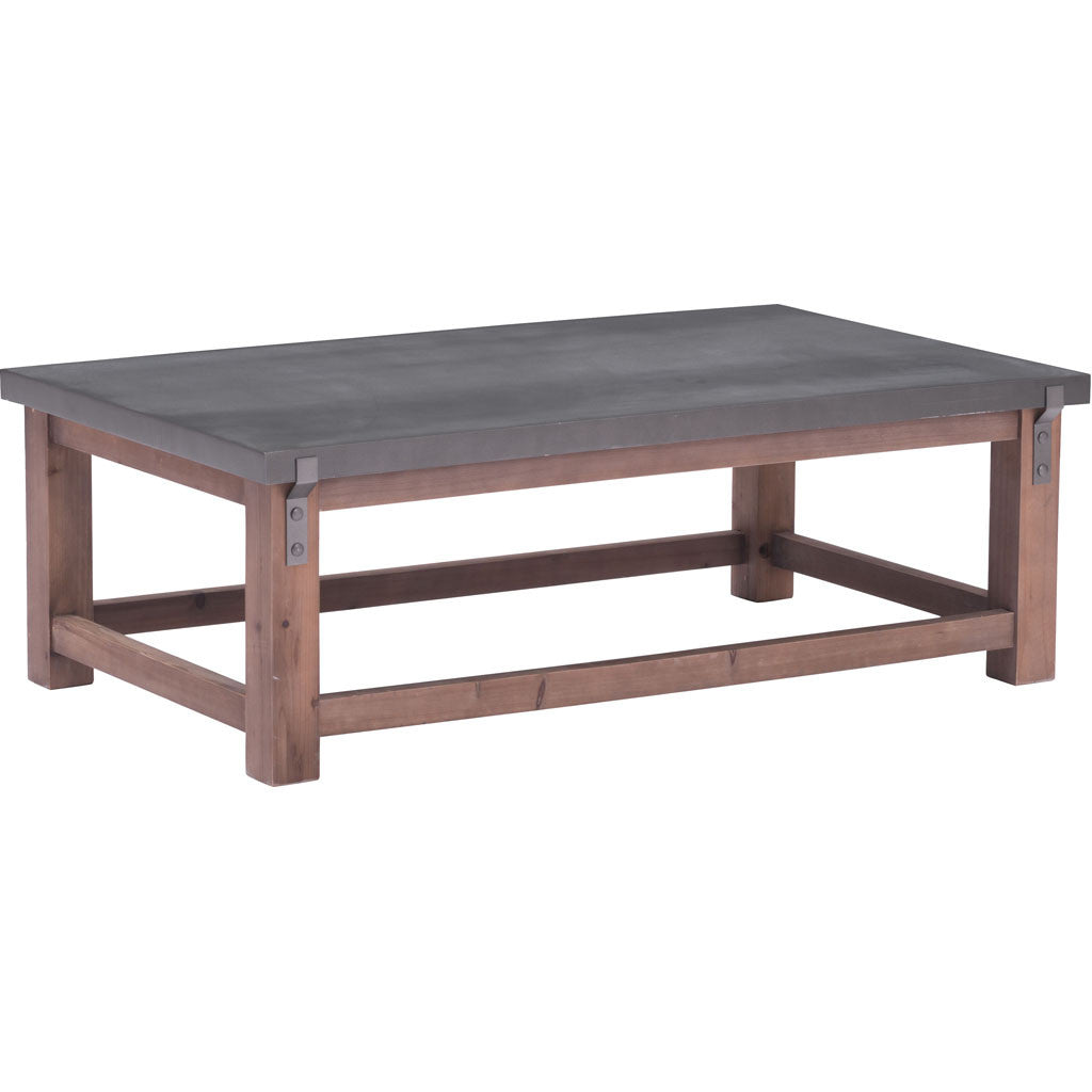 Goran Coffee Table Gray & Distressed Fir