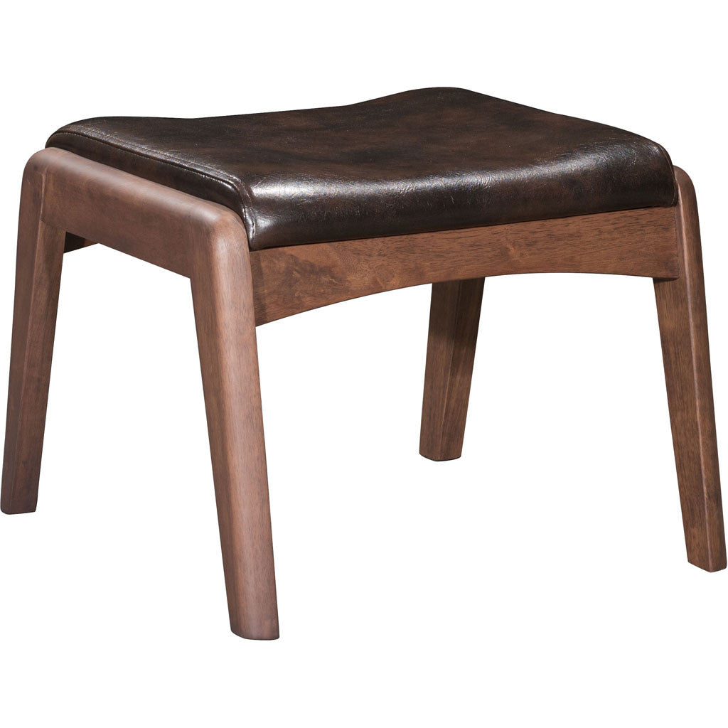 Braden Lounge Chair & Ottoman Brown