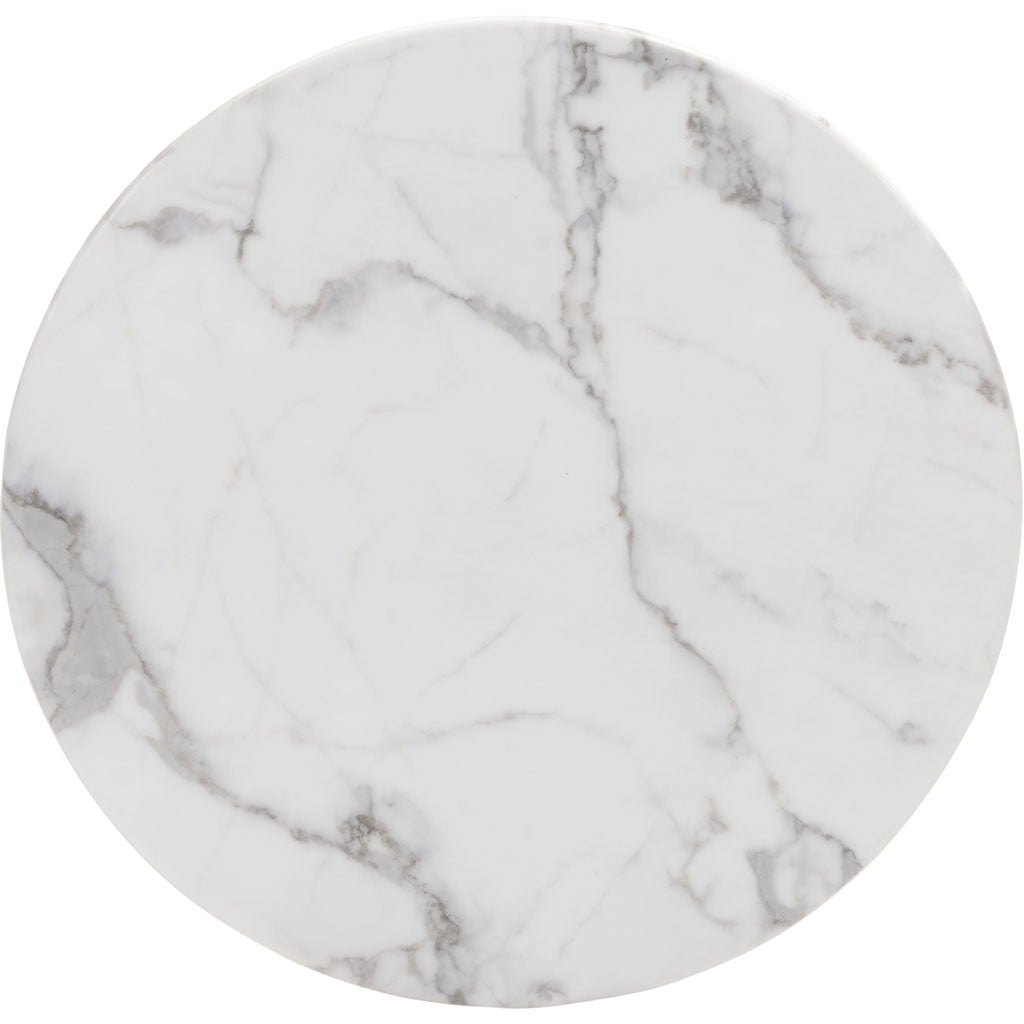 Global End Table Stone & Gold