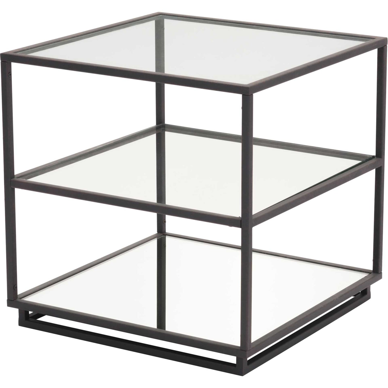 Keen End Table Distressed Black