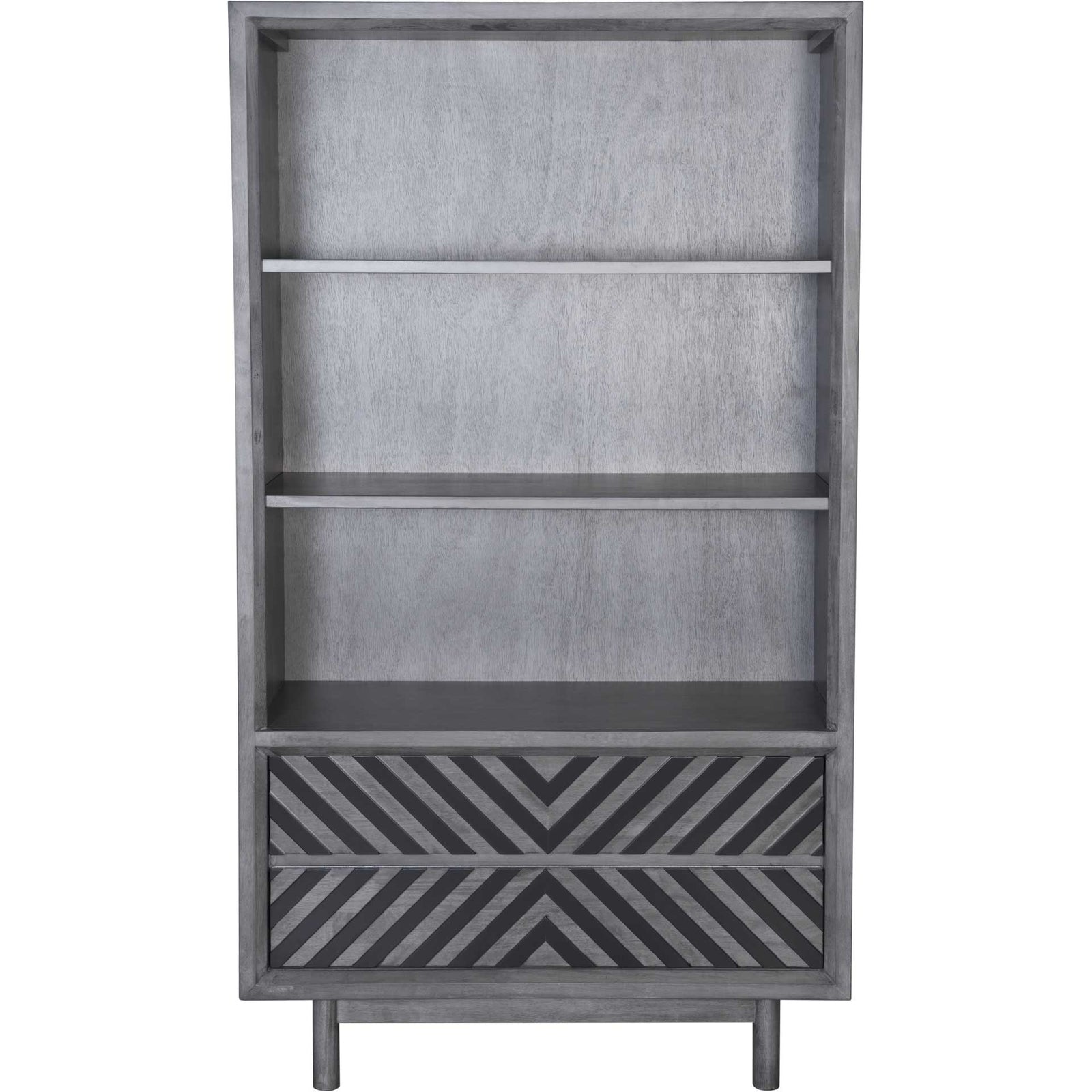 Regents Wide Tall Shelf Old Gray