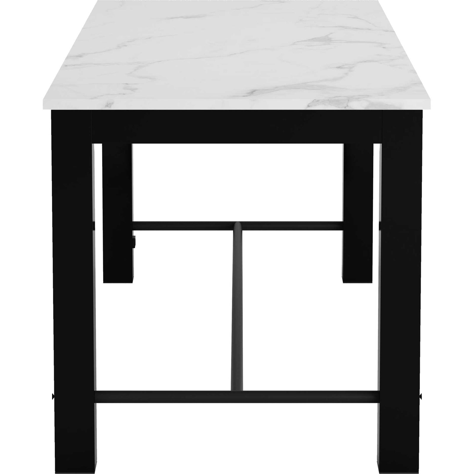 Denver Dining Table Stone/Matte Black