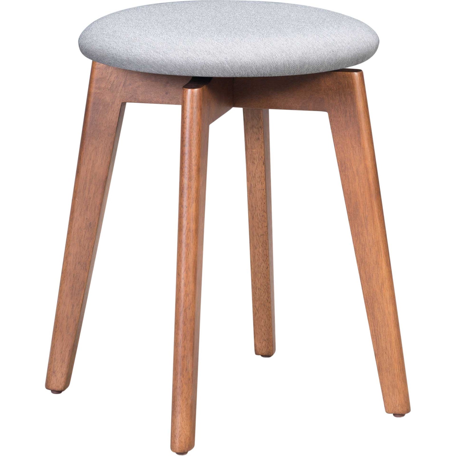 Brix Stool Walnut/Light Gray