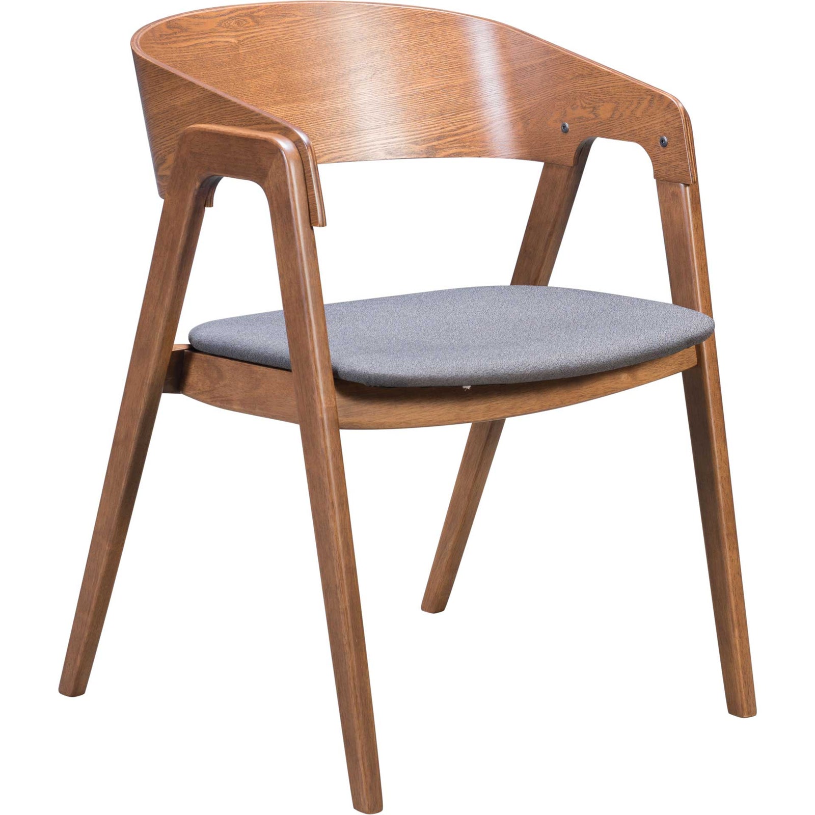 Anton Dining Chair Walnut/Dark Gray