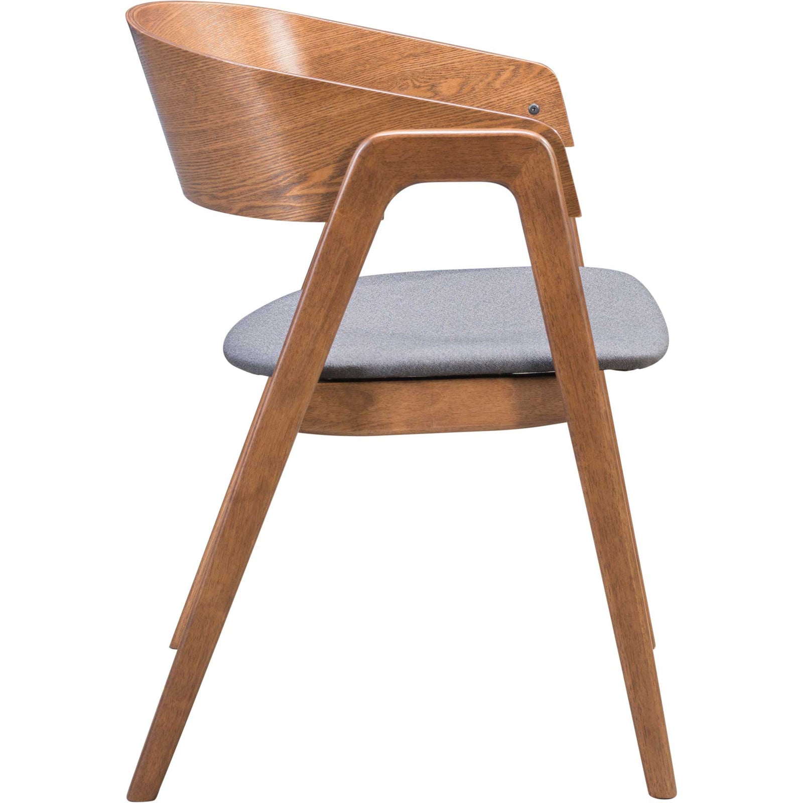 Anton Dining Chair Walnut/Dark Gray