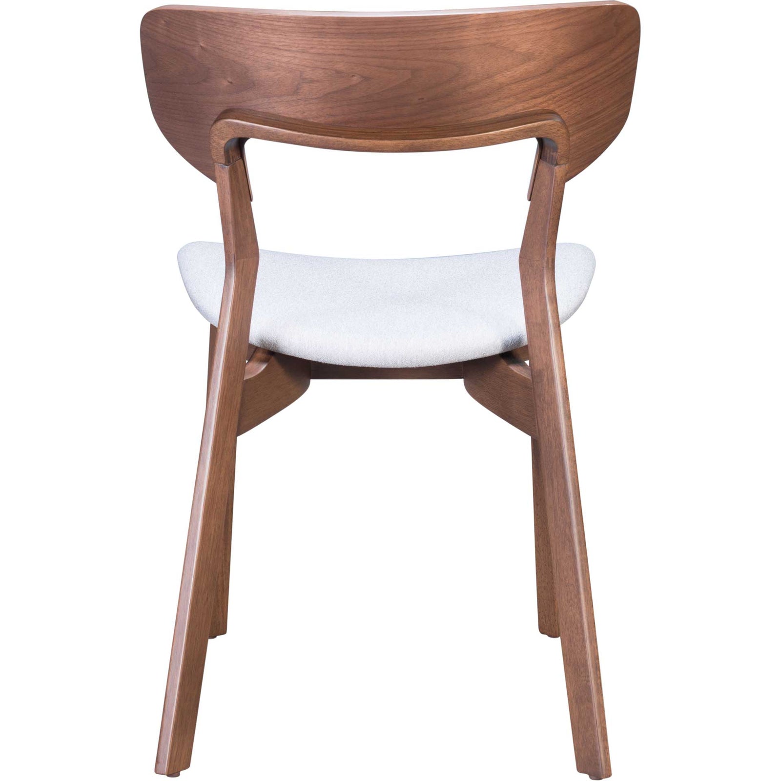 Reid Dining Arm Chair Walnut/Light Gray