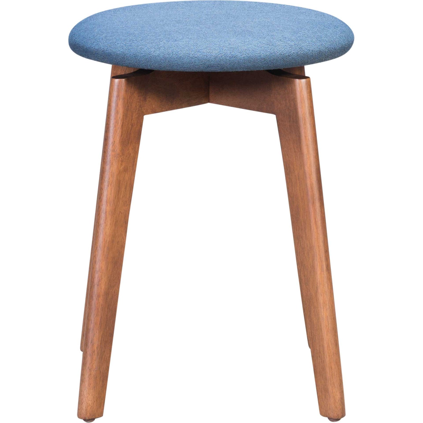 Brix Stool Walnut/Ink Blue